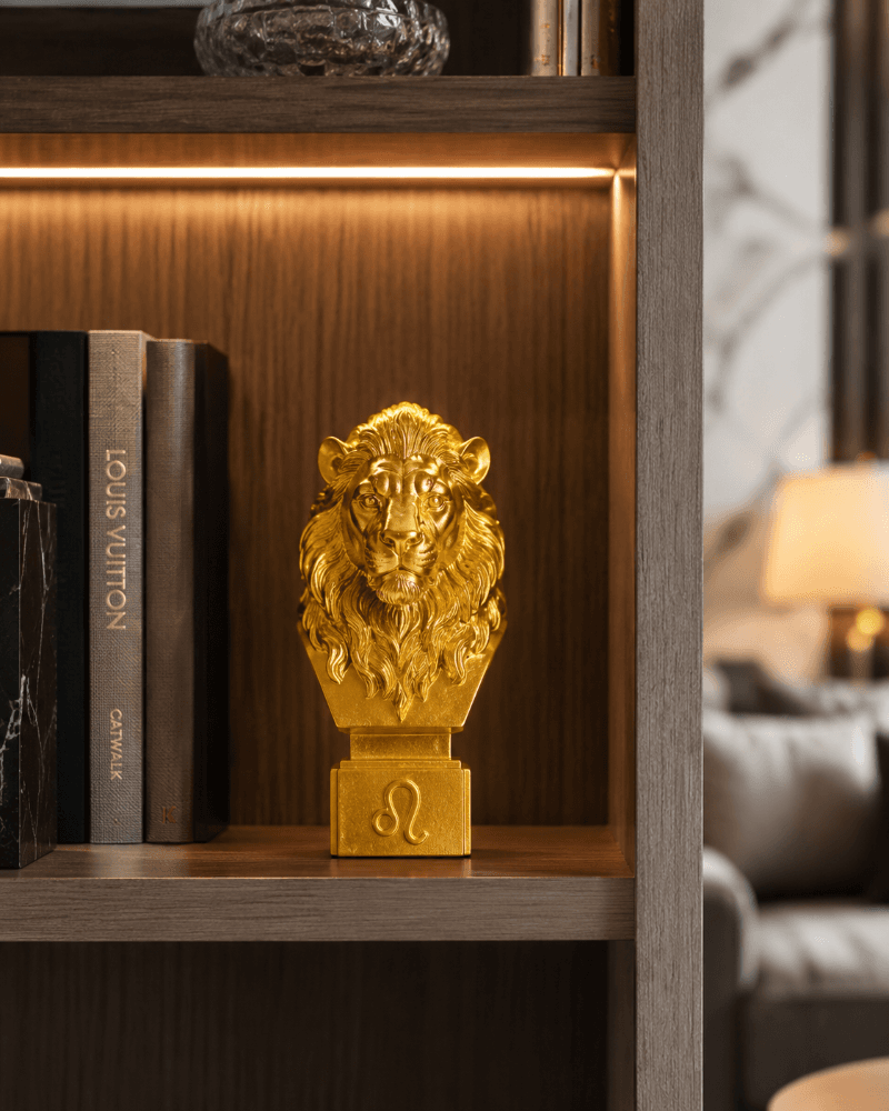 Glam Collection Lion Shelf Decor